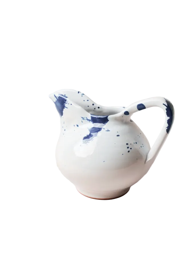 Montegranaro Blue & White Splatterware Pitcher