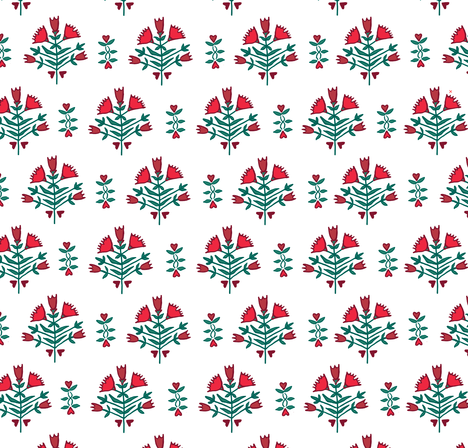 Poinsettia Block Print Zip Baby Onesie