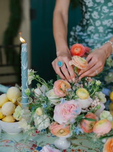 Turquoise and Diamond Ring