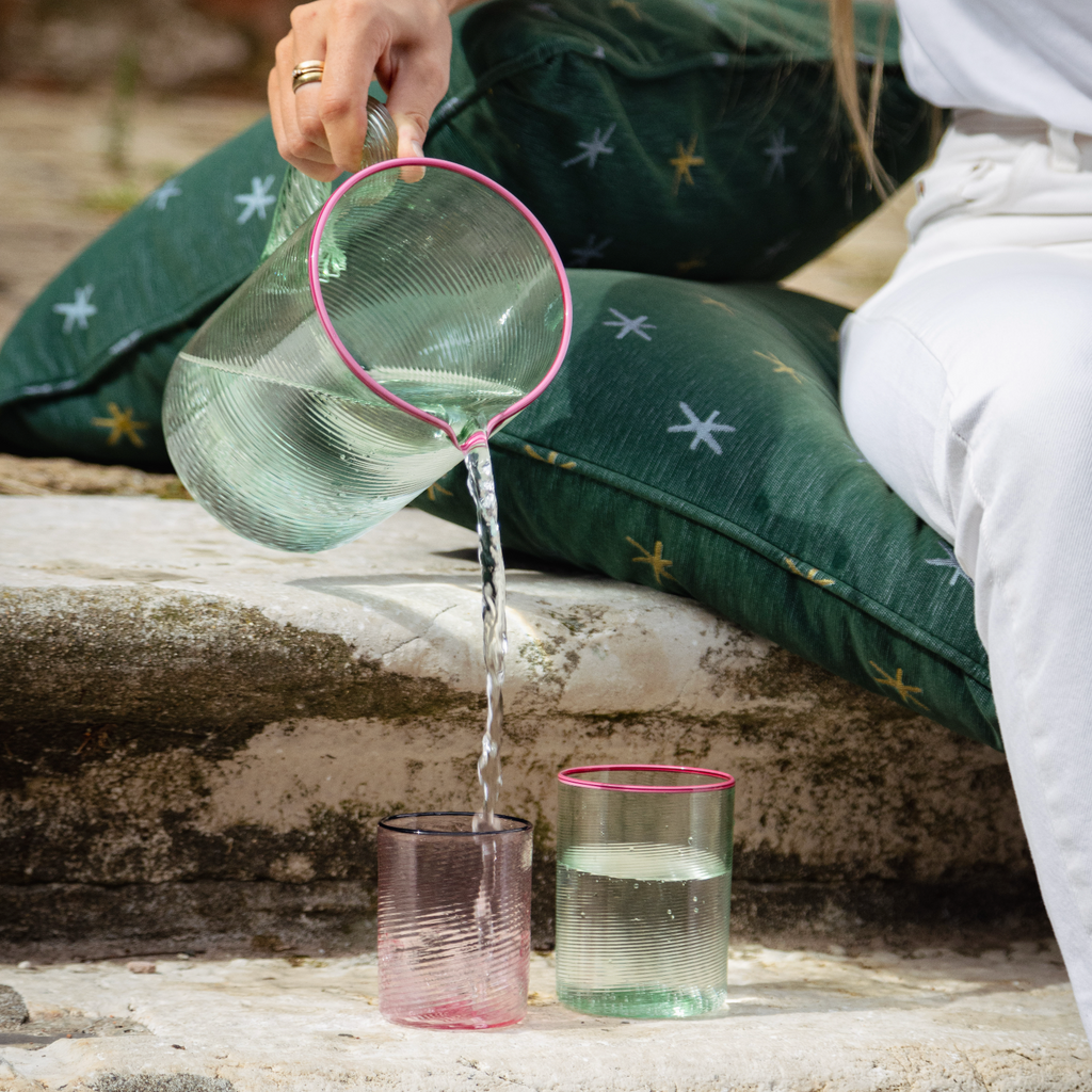 Fizzy Glasses in Green