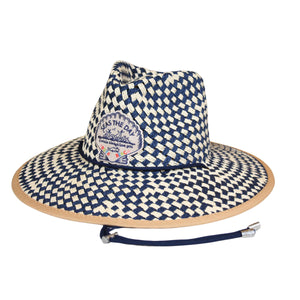 Seas the Day Lifeguard Hat in Natural & Navy