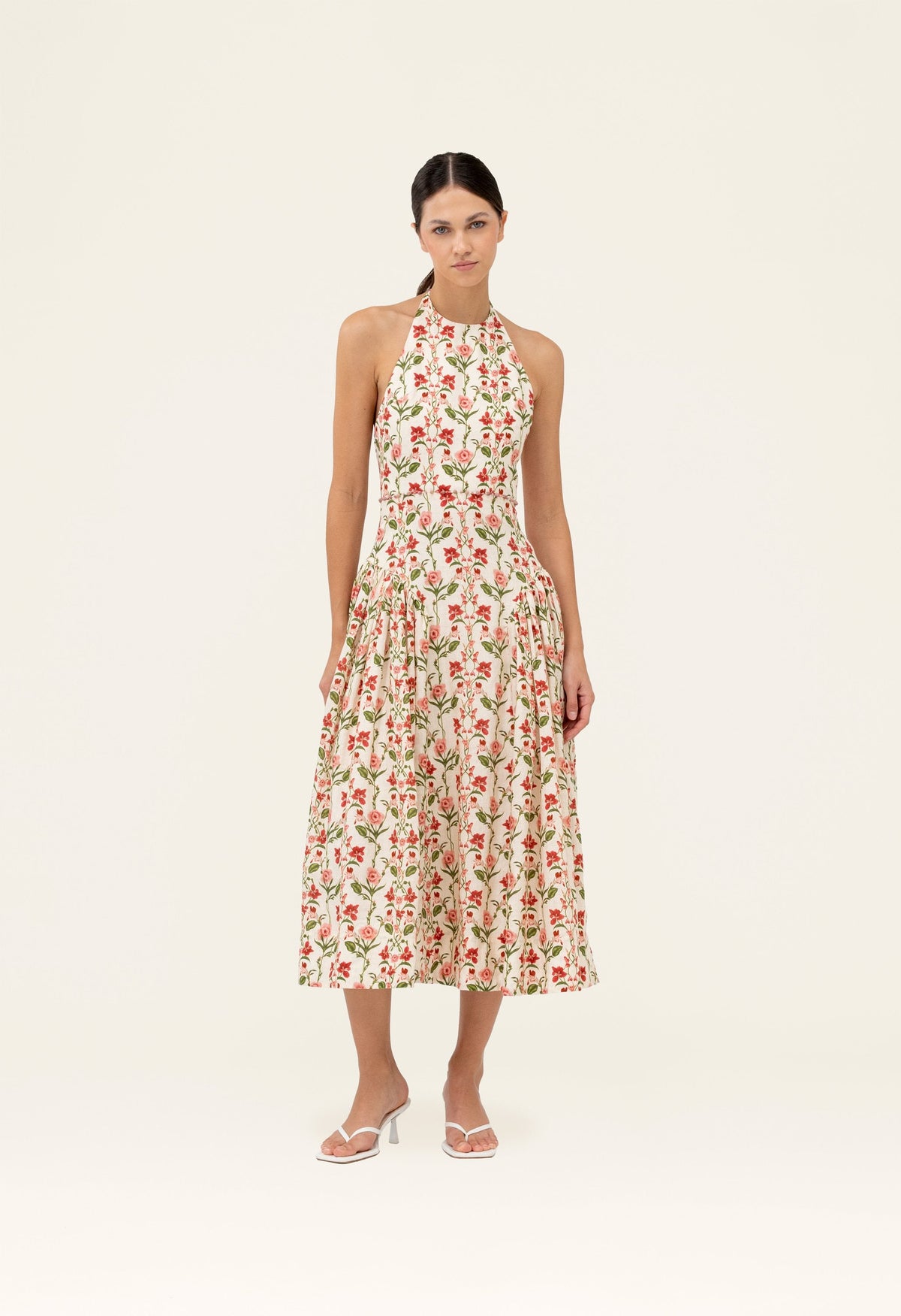 Balsa Canna Midi Dress