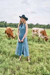Sedona Dress in Vintage Denim