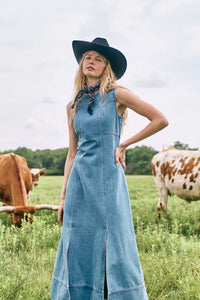 Sedona Dress in Vintage Denim