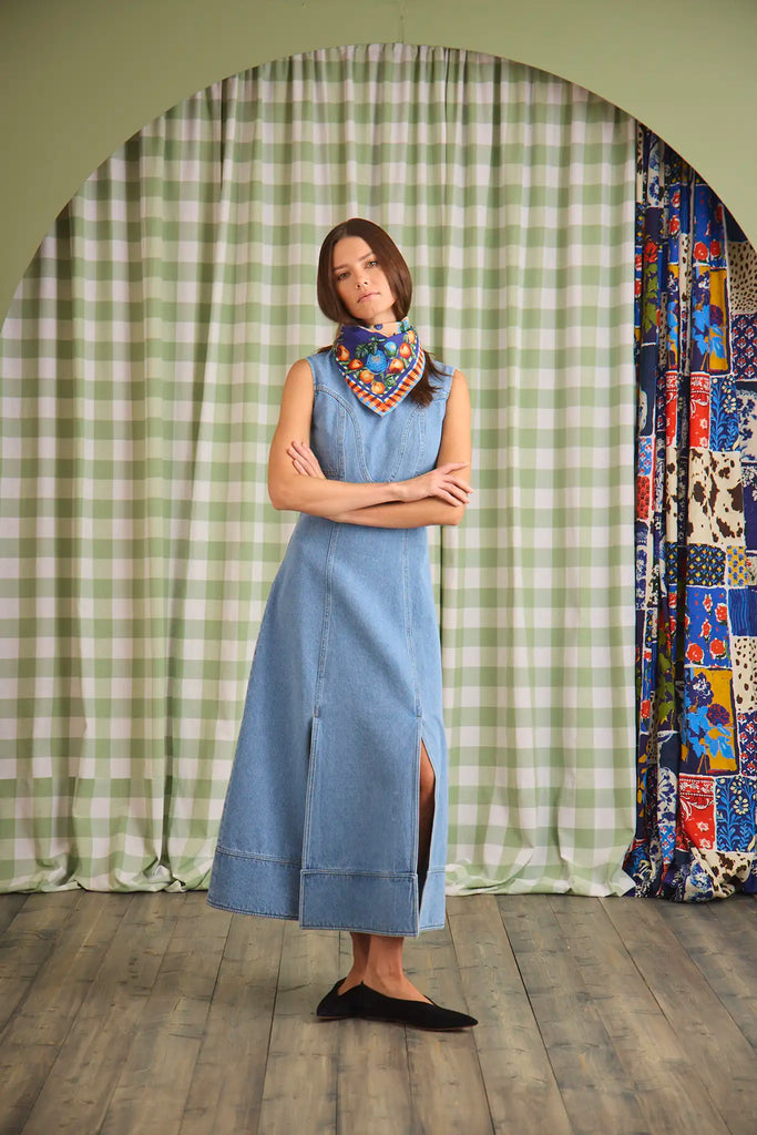 Sedona Dress in Vintage Denim