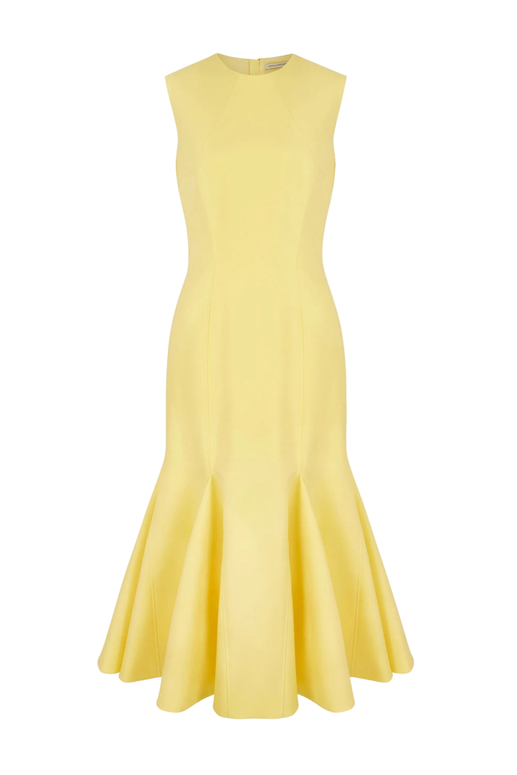Seema Dress In Lemon Summer Wool | Emilia Wickstead