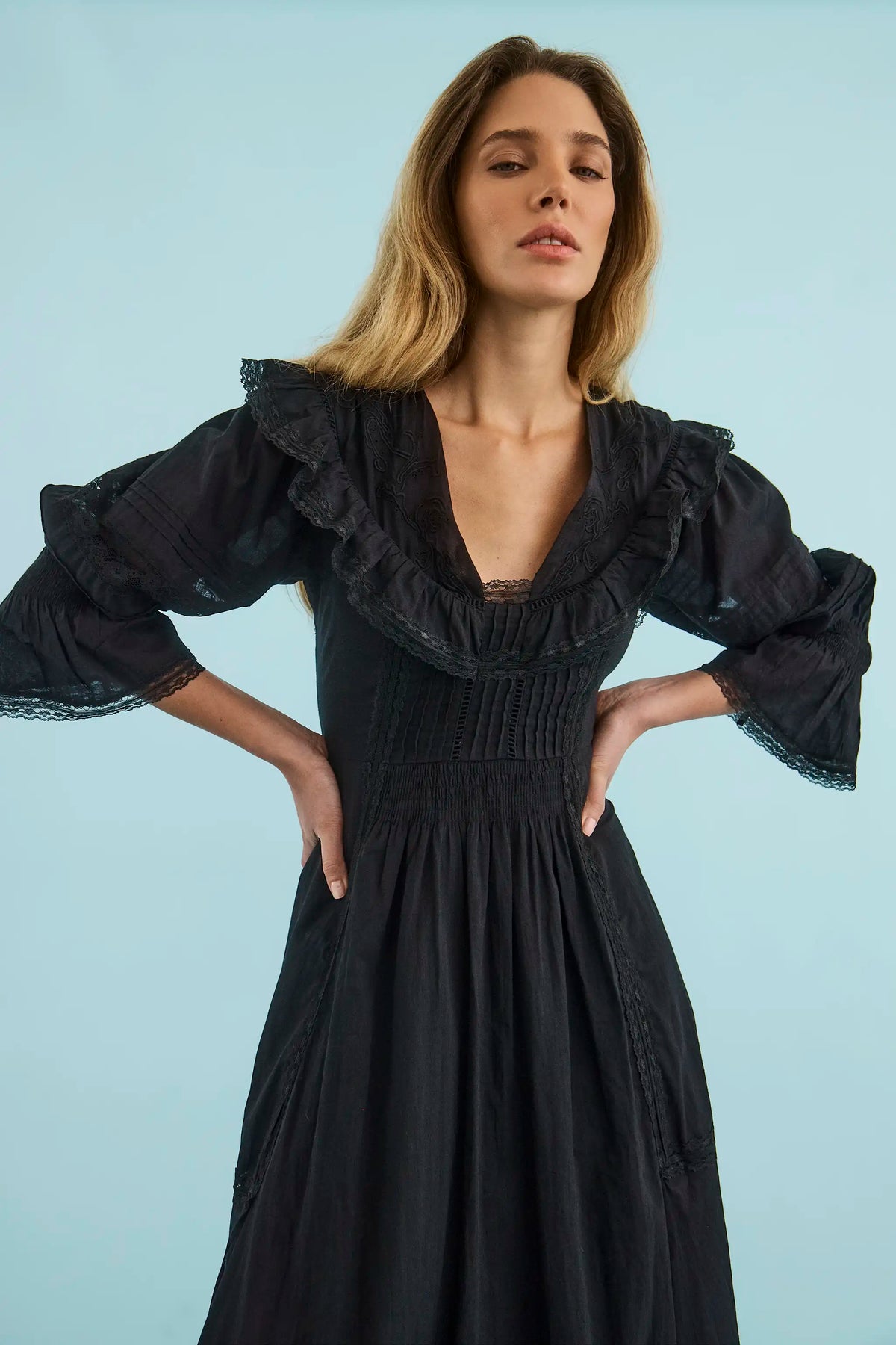 Selena Dress in Onyx