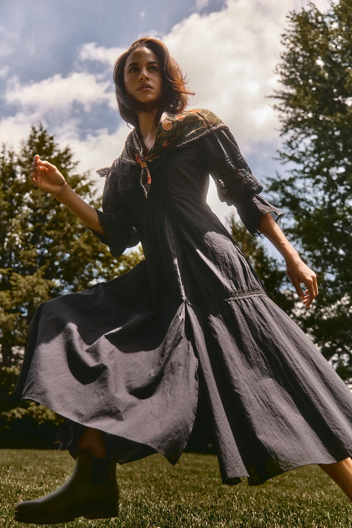 Selena Dress in Onyx