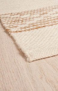 Sequoia Stripe Jute Rug in Natural