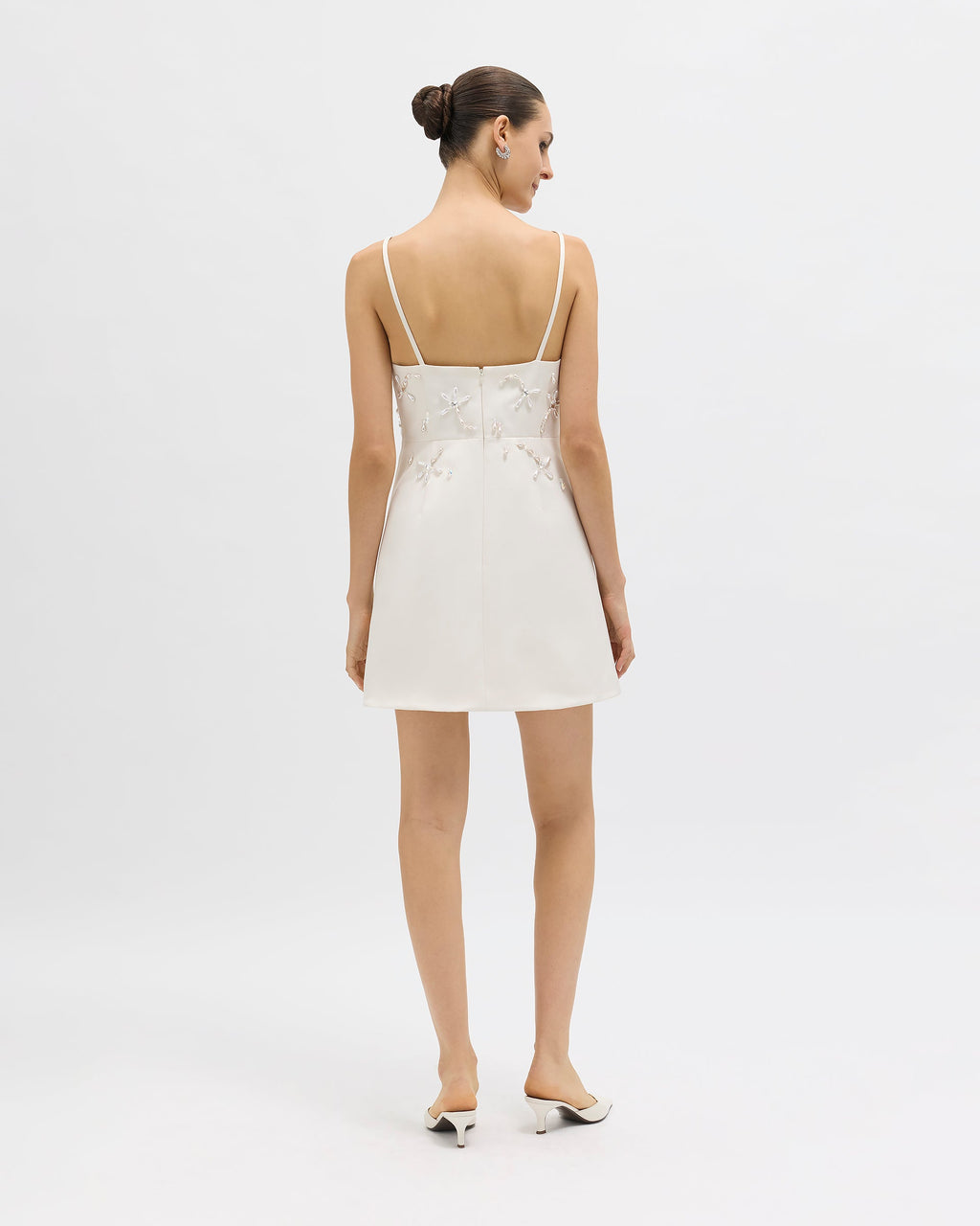 Seraphina Embellished Dress in Ivory