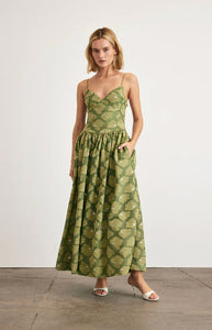 Serena Dress in Avocado