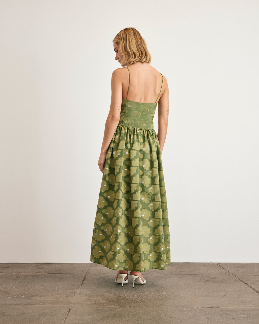 Serena Dress in Avocado | Over The Moon Serena Dress in Avocado | Over The Moon