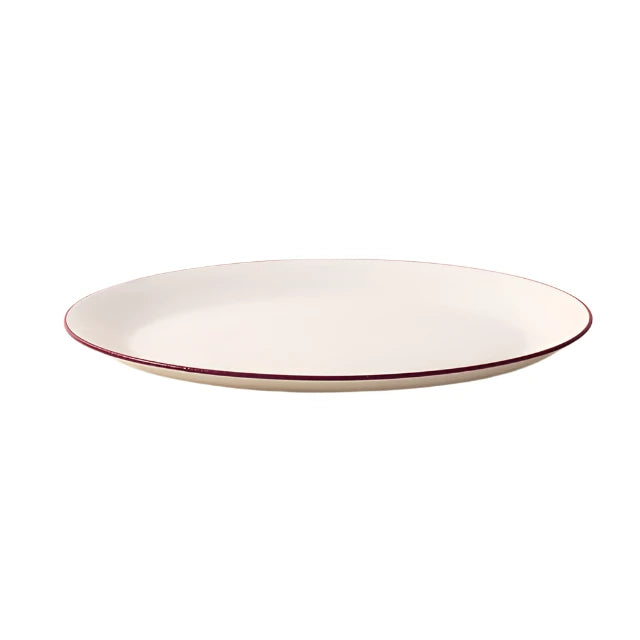 Serving Platter in Red Rim