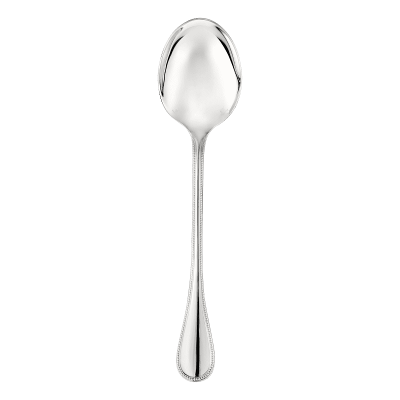 Silver-Plated Serving Spoon Perles