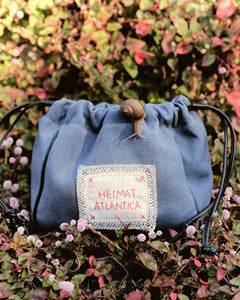 "Camarinas" Pouch in Denim