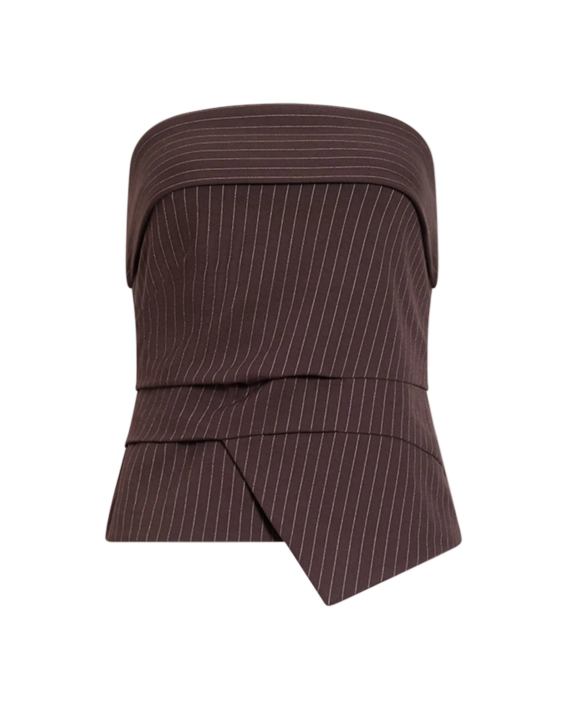Sevyn Top in Dark Fig/Cream Multi