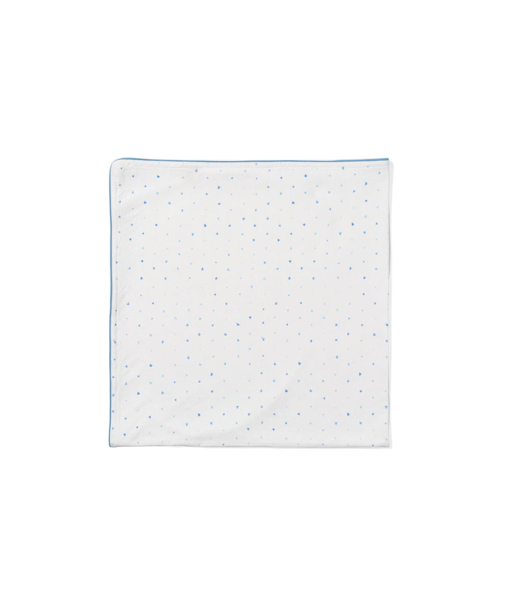 Shane Blanket in Blue Hearts