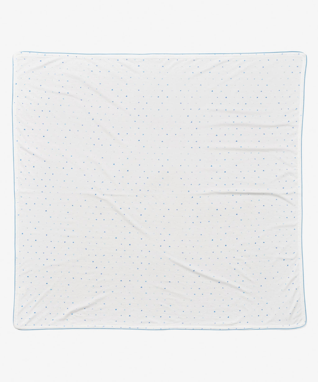 Shane Blanket in Blue Hearts