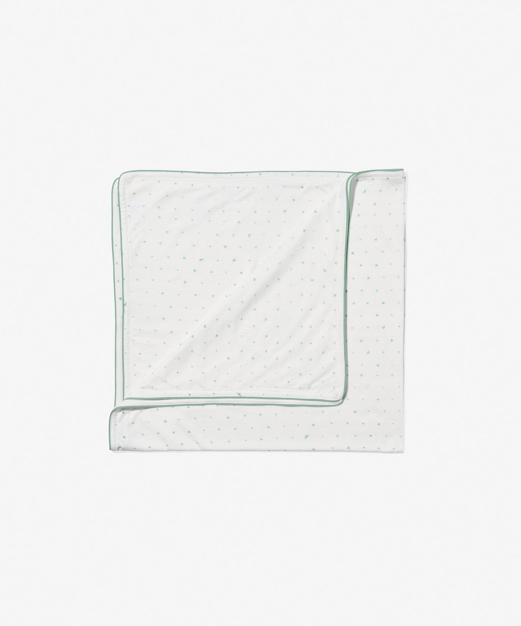 Shane Blanket in Seafoam Hearts