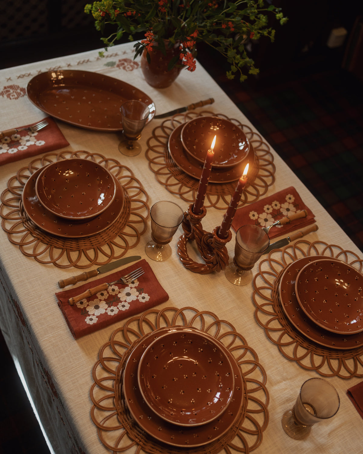 Rattan Placemat, Set of 4