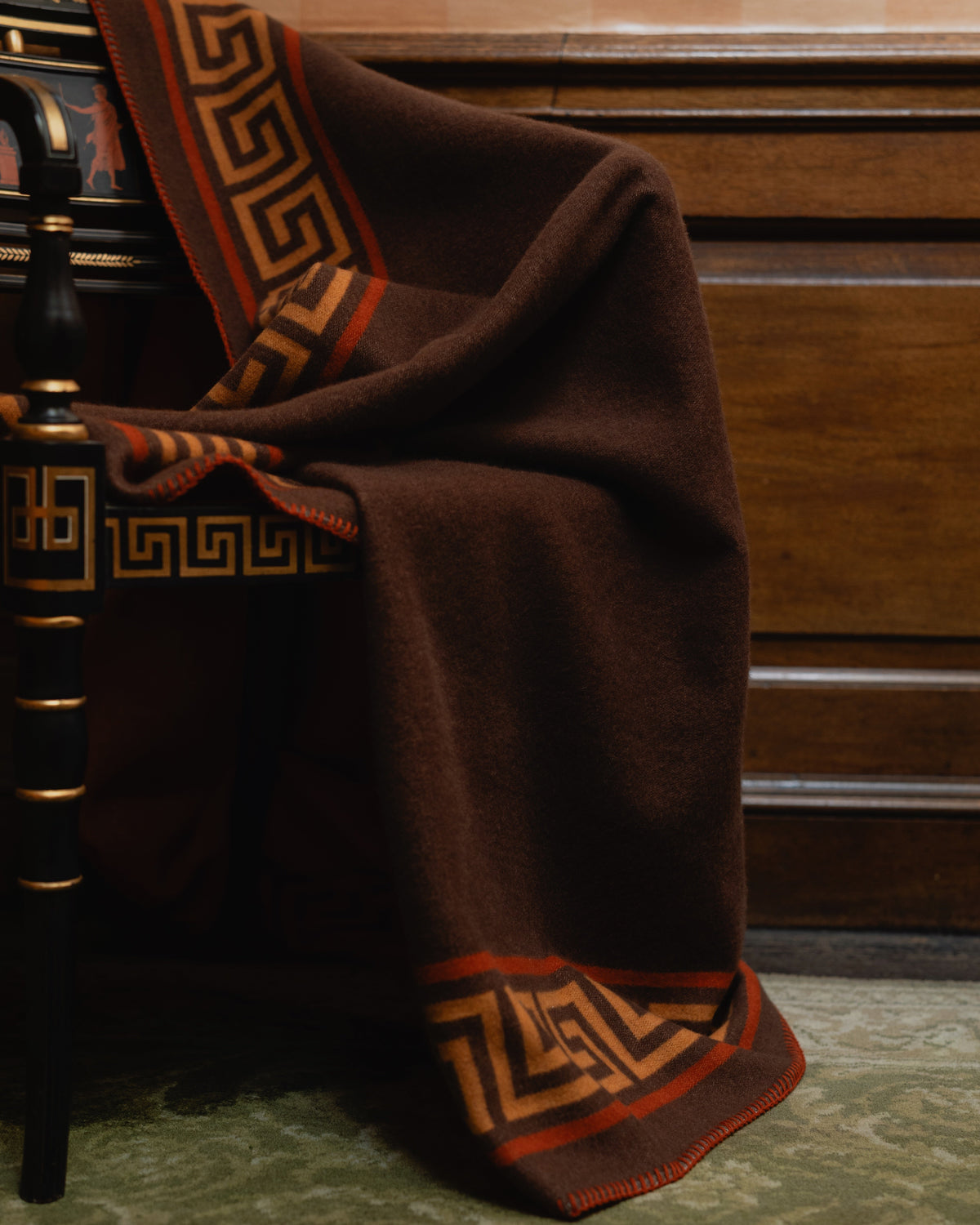 Meandros Cashmere Blend Blanket