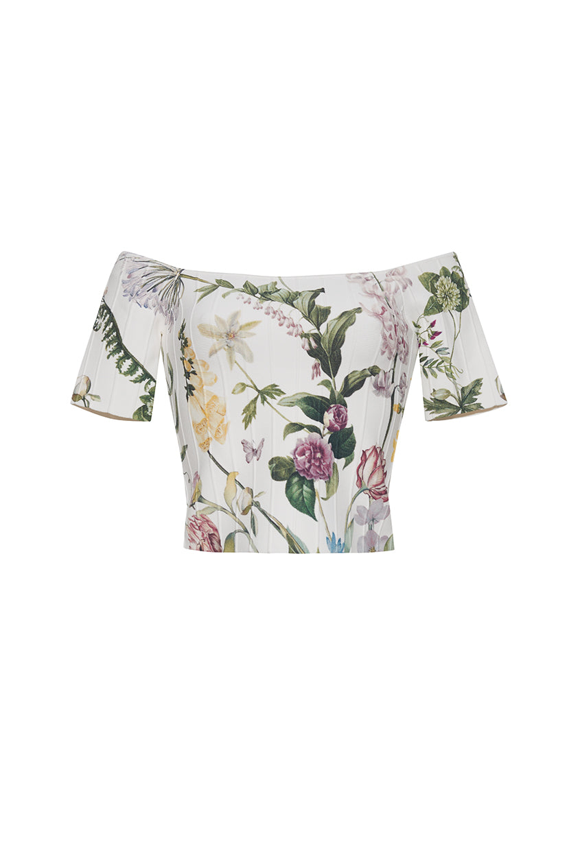 Sherl Top in Bloomsfield Ivory