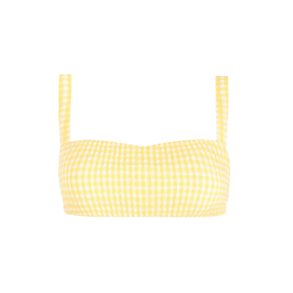 Women’s Soleil Gingham Bandeau Bikini Top