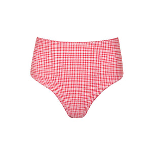 Women’s Poppy Gingham High Waist Bikini Bottom