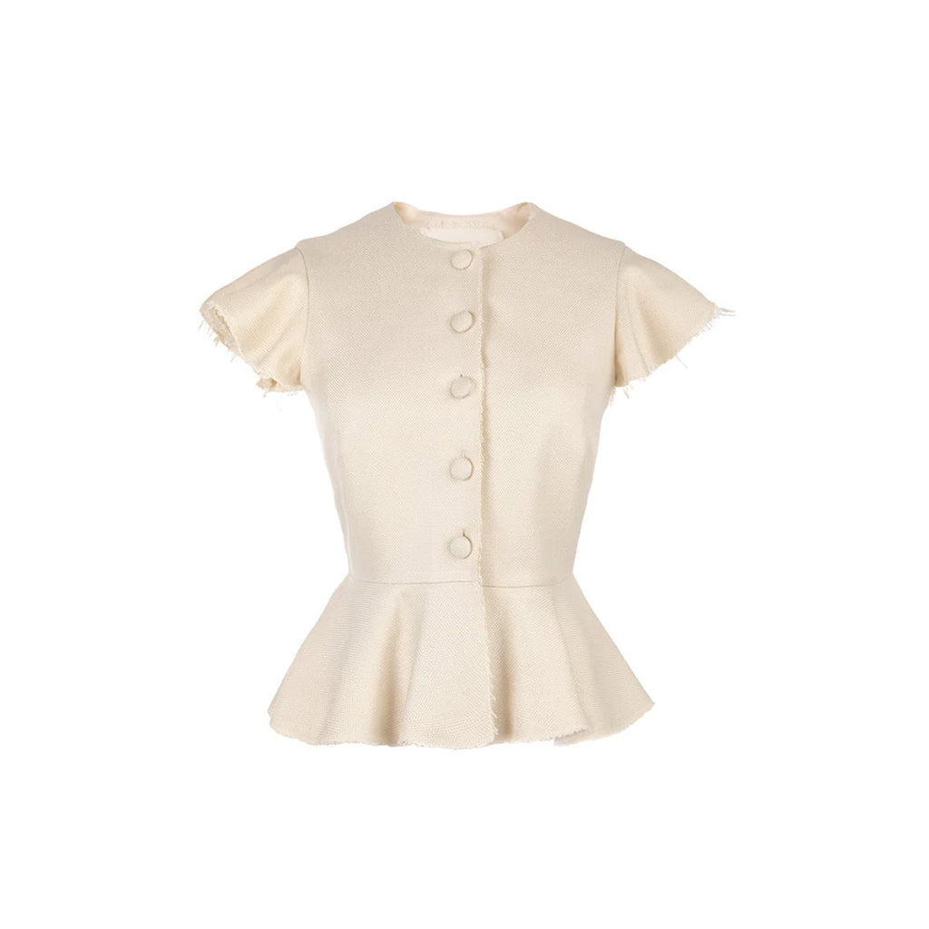 OTM Exclusive: Shelley Top in Ivory Basketweave