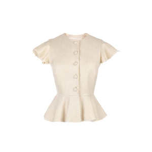 OTM Exclusive: Shelley Top in Ivory Basketweave