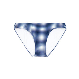 Women's Navy Gingham Bikini Bottom