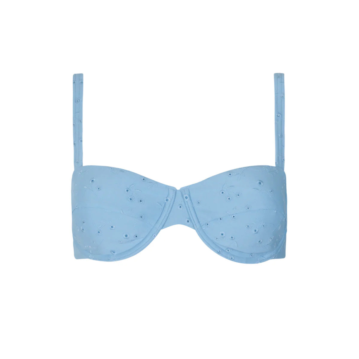 Women’s Dusk Blue Eyelet Cup Bikini Top