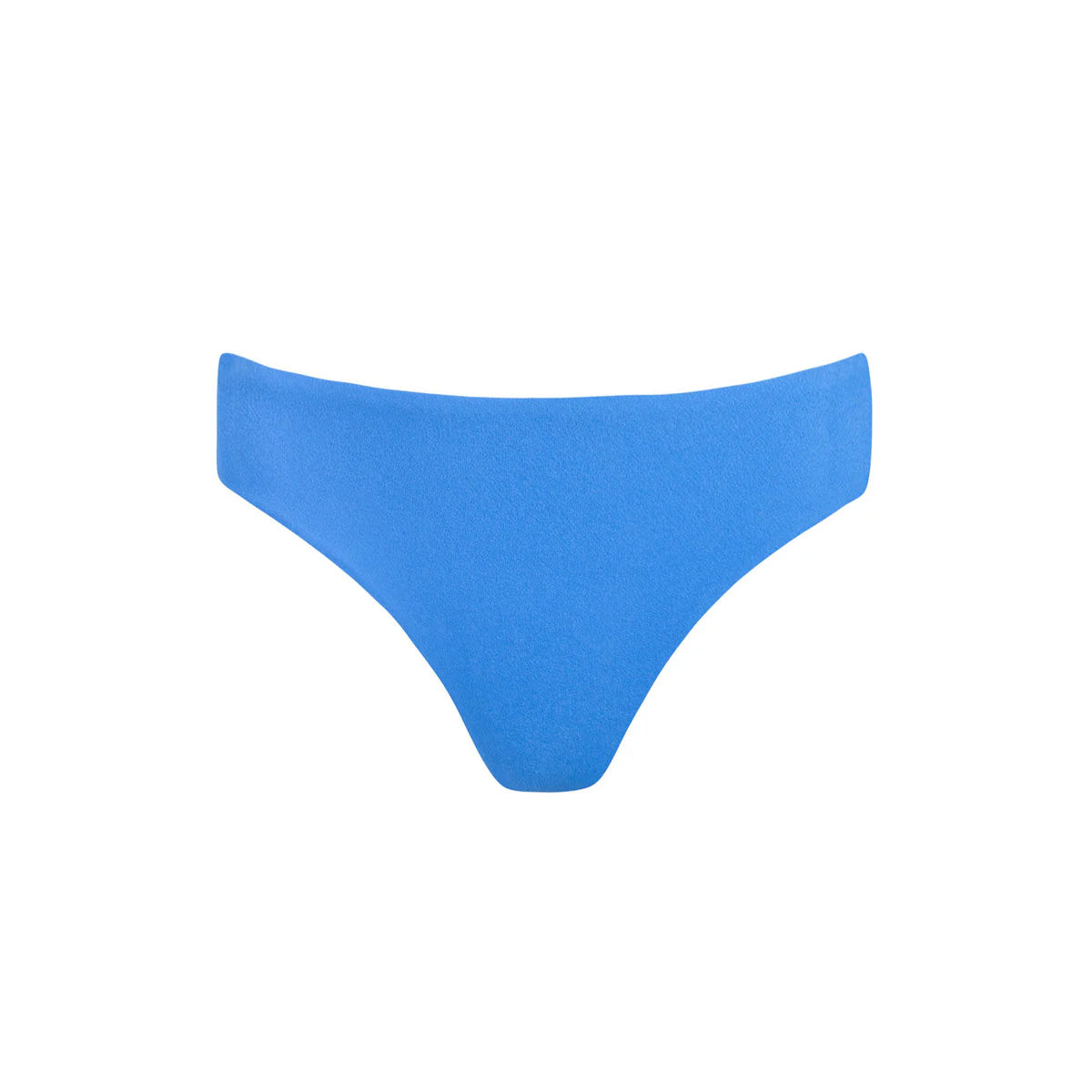 Women’s Deep Sea Blue Terry Mid Rise Bikini Bottom