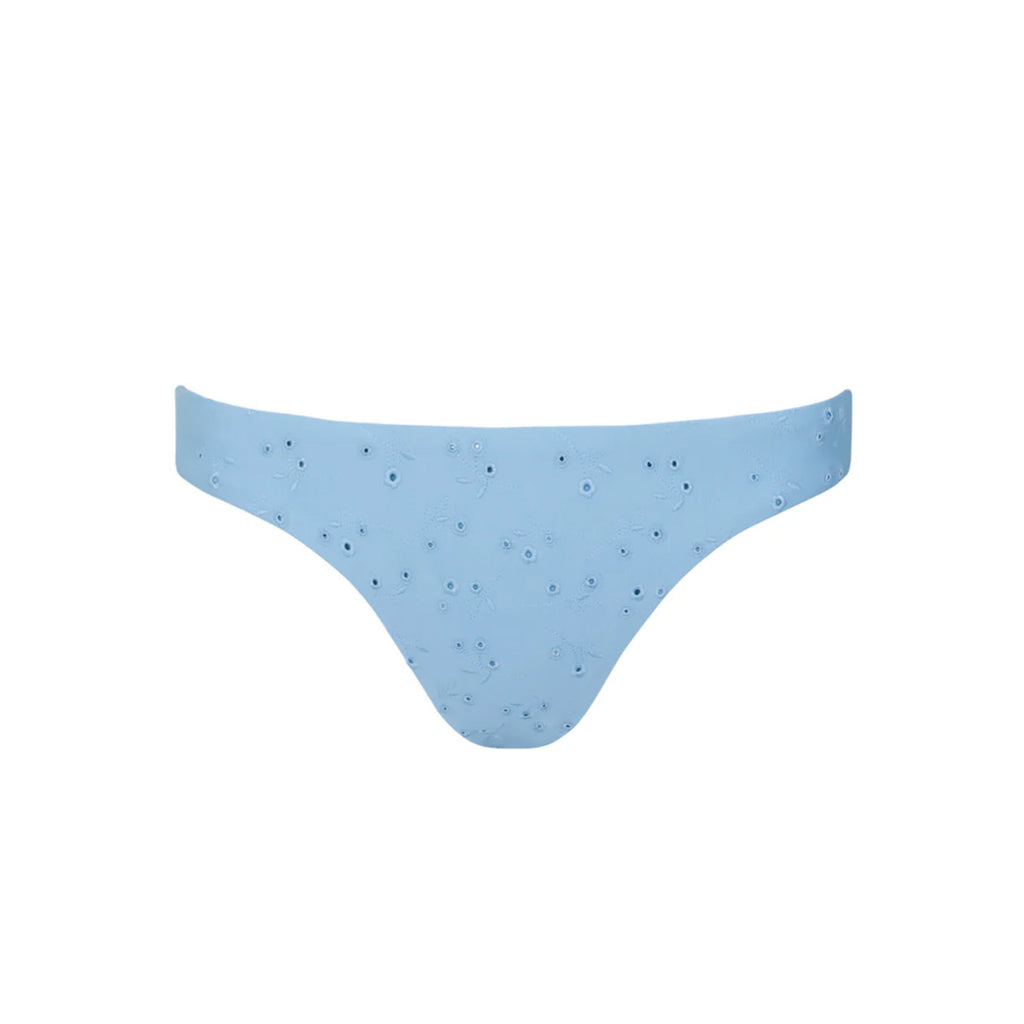 Women’s Dusk Blue Eyelet Low Waist Bikini Bottom