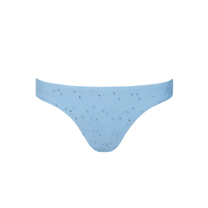 Women’s Dusk Blue Eyelet Low Waist Bikini Bottom