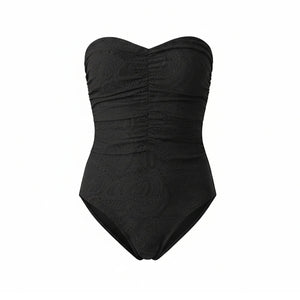 The Pana One Piece in Black Paisley