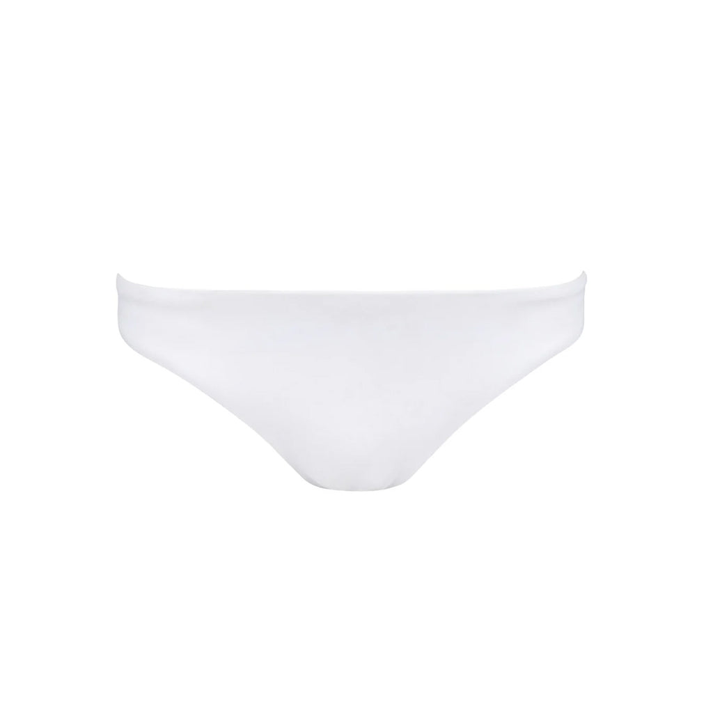Women's White Low-Waisted Bikini Bottom