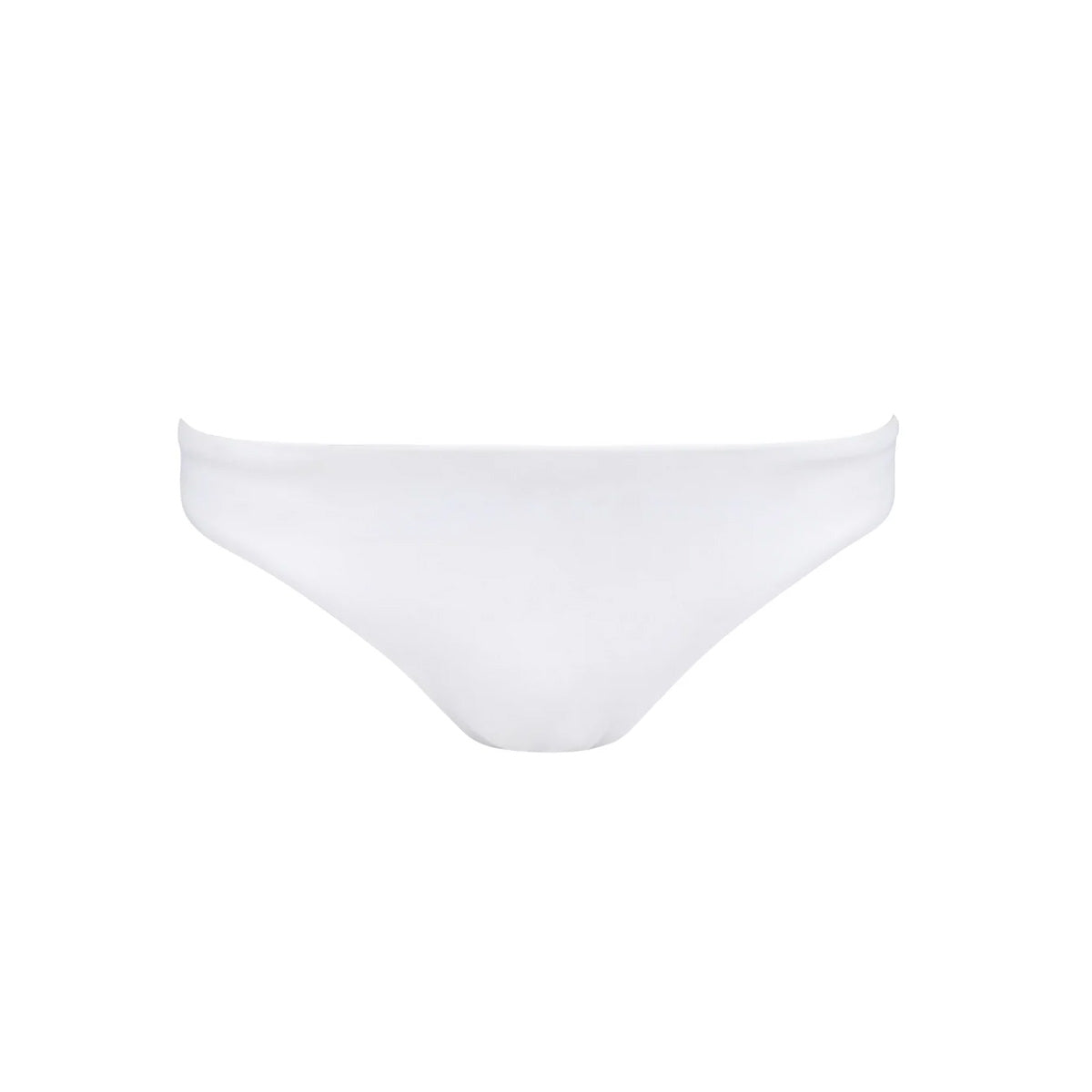 Women's White Low-Waisted Bikini Bottom