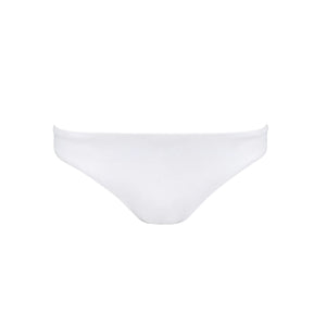 Women's White Low-Waisted Bikini Bottom