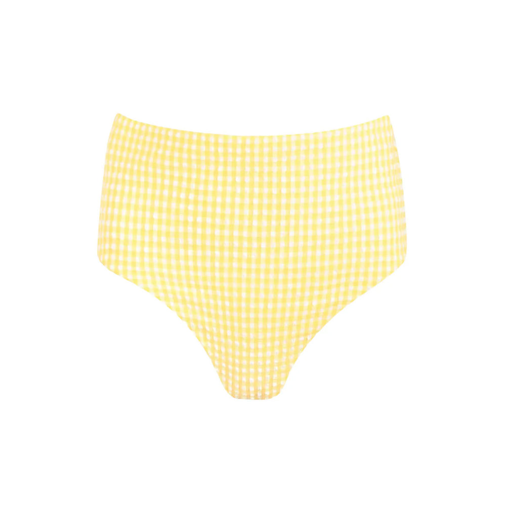 Women’s Soleil Gingham High Waist Bikini Bottom