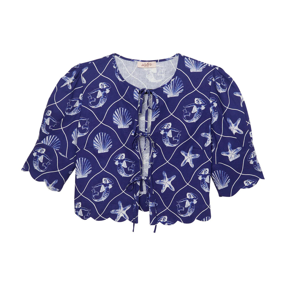 Scalloped Top in Mermaid