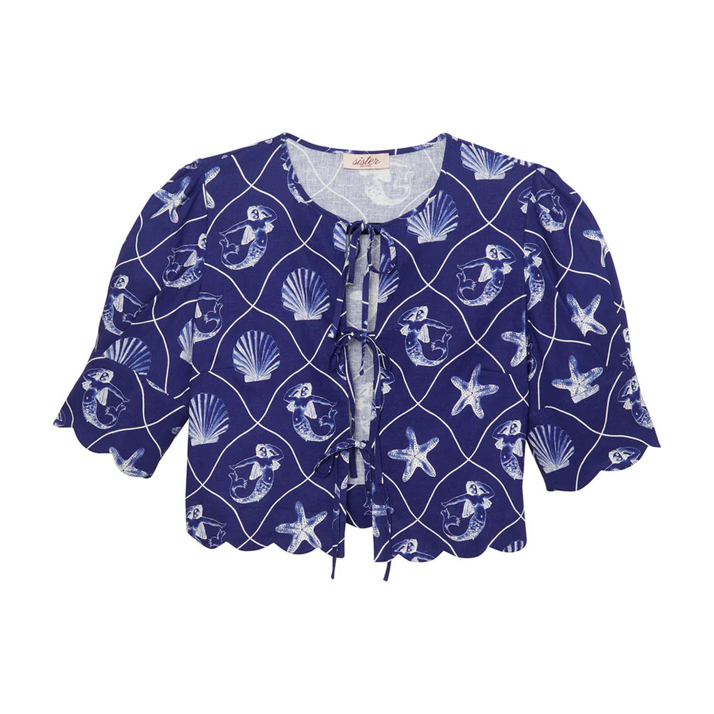 Scalloped Top in Mermaid