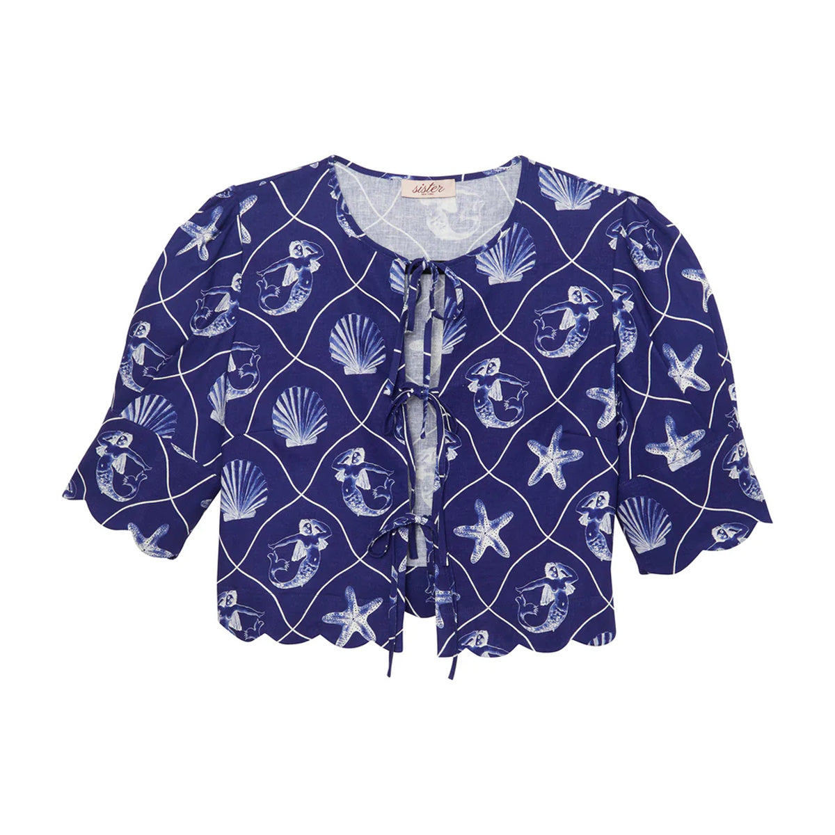 Scalloped Top in Mermaid