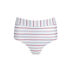 Women's Vintage Stripe High Waist Bikini Bottom