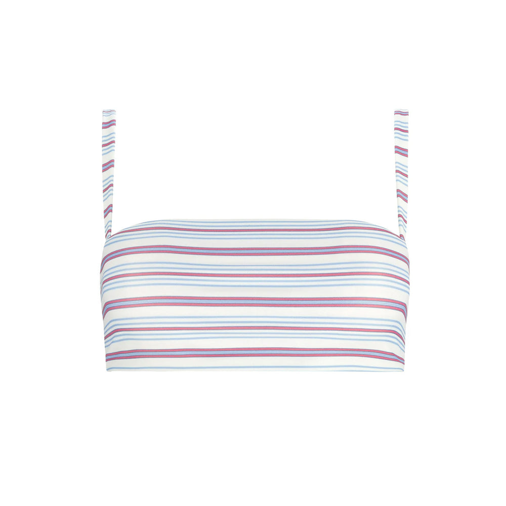 Women's Vintage Stripe Bandeau Bikini Top