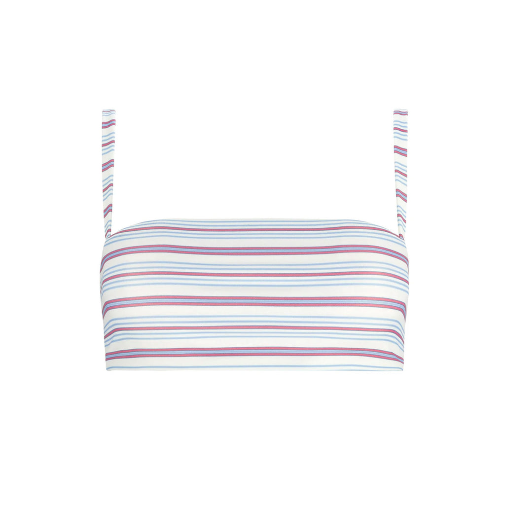 Women's Vintage Stripe Bandeau Bikini Top