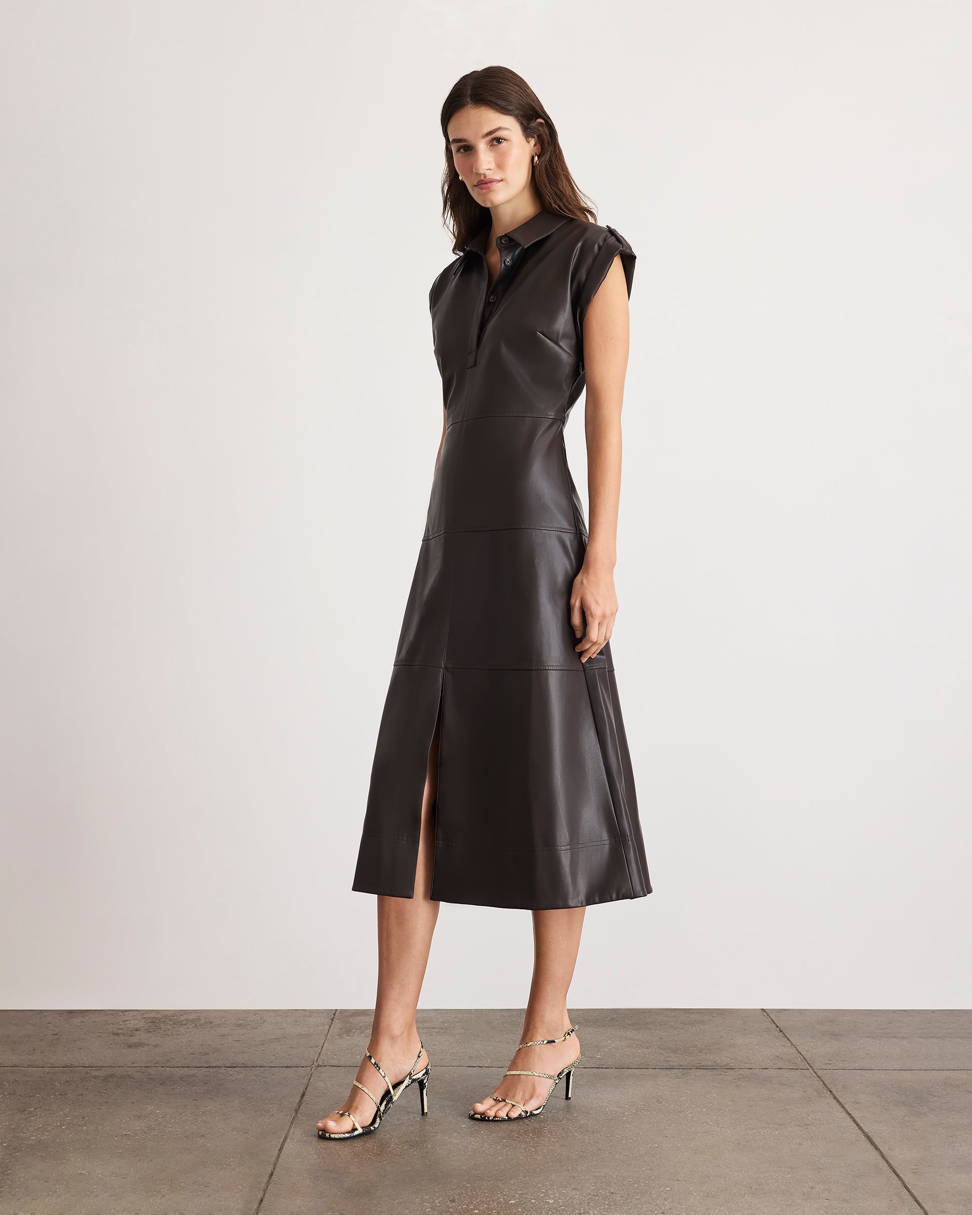 Shivi Dress in Dark Fig