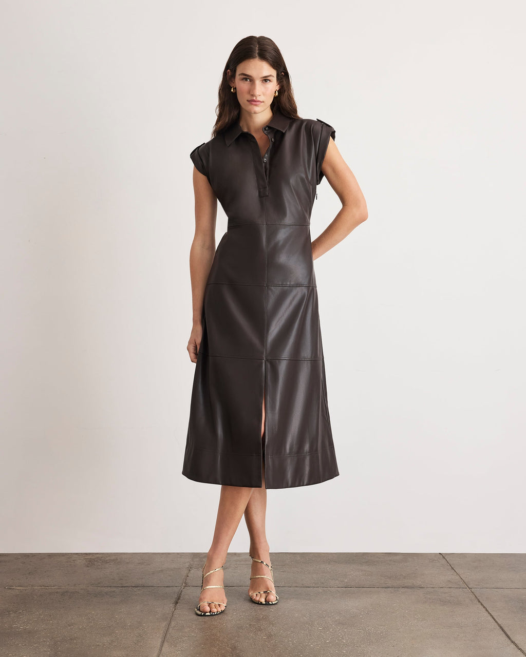 Shivi Dress in Dark Fig