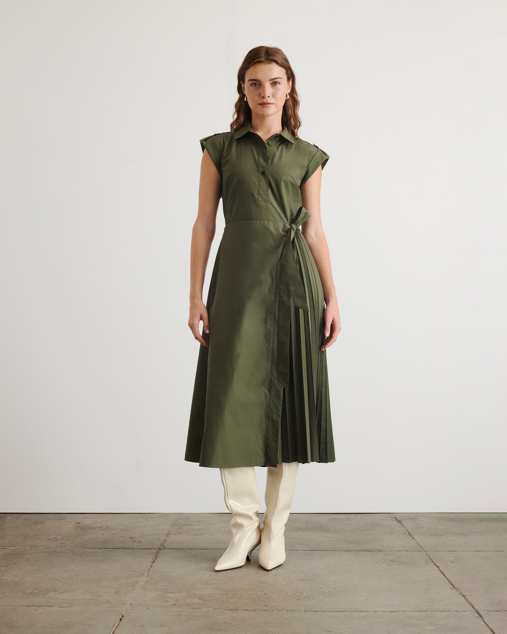 Shivonley Dress in Army