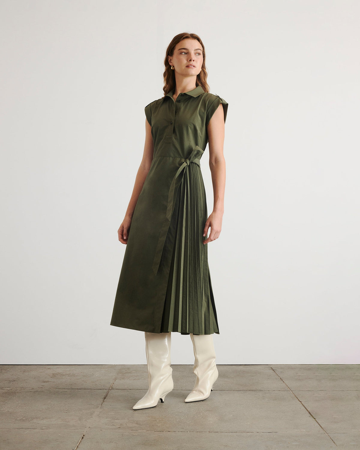 Shivonley Dress in Army